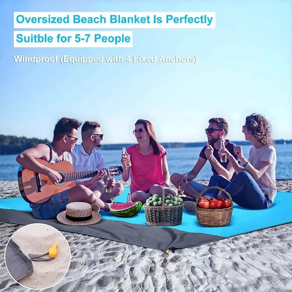 Tapis de Plage Anti-Sable SandFree Pro — 200x140cm